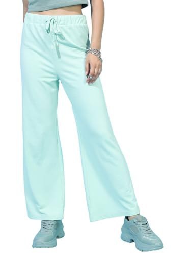 Tokyo Talkies Women's Bootcut Regular Track Pants | Stretchable Trackpants | Casual Track Pants| Mid-Rise| Gymwear | Sports Wear