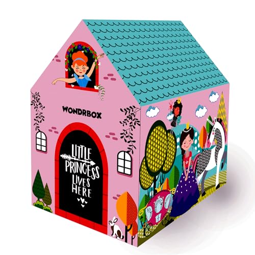 WONDRBOX Princess Unicorn Doll Play Tent House Gifts for Kid