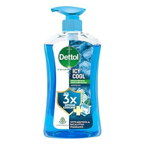 Dettol Icy Cool Body Wash and Shower Gel Pump for Men | Good