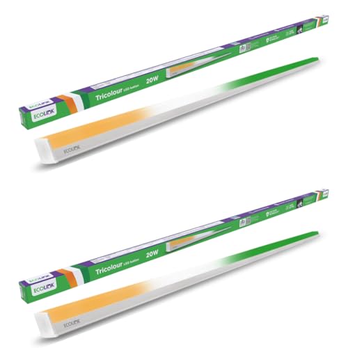 Click to enlarge EcoLink 20W Tricolour LED Batten Light | Sleek Slim LED Tube