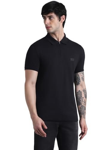 Jack&Jones Men's Cotton Solid Slim Fit Polo