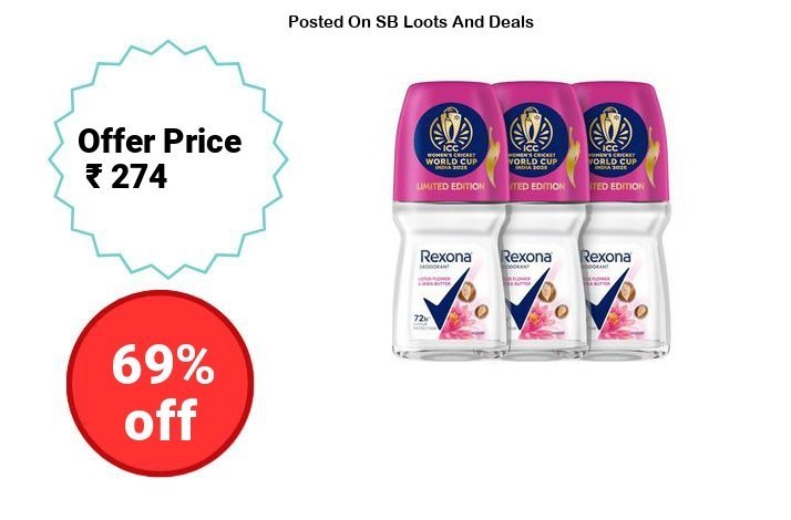 Rexona Lotus Flower & Shea Butter Antiperspirant Roll-On | f