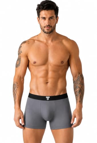 BONO Men's Aero Super Combed Cotton Regular Fit Solid Antibacterial Trunk |Antimicrobial, Regular Fit, No-Marks Waistband | Underwear for Men Combo