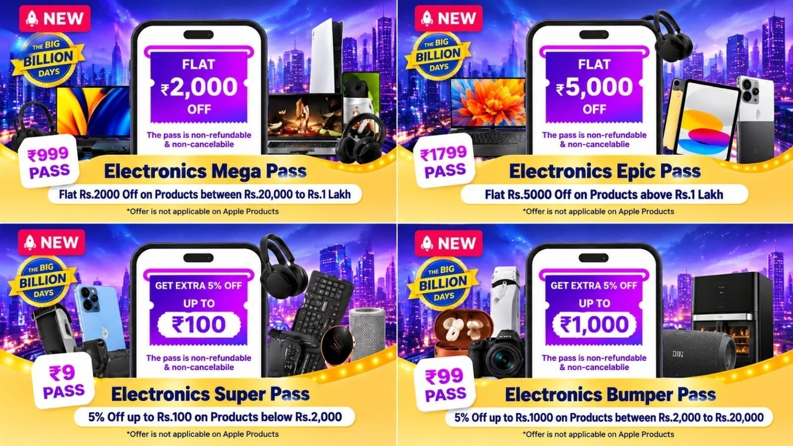 Flipkart BBD Loot : Get Upto ₹5000 Off On Electronics