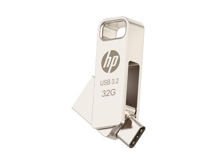 HP 32GB OTG Flash Drive - with 3.2 Gold Finish