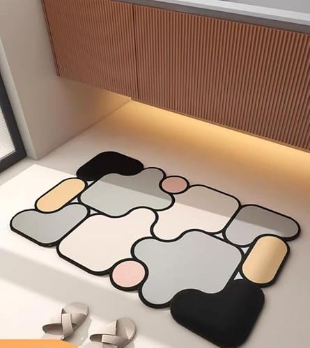 SKVM Memory Foam Water Absorbent Rectangular Shape Mat for B
