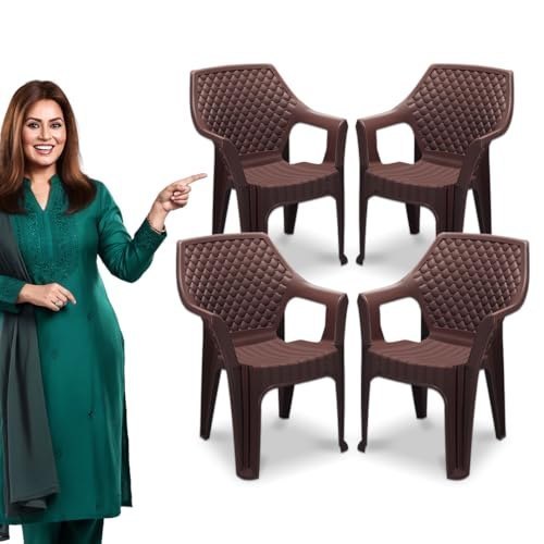 MAHARAJA Plastic Chair Set, Chair for Living Room, Home, Pla