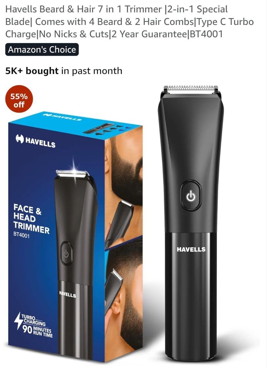 Havells Beard & Hair Trimmer