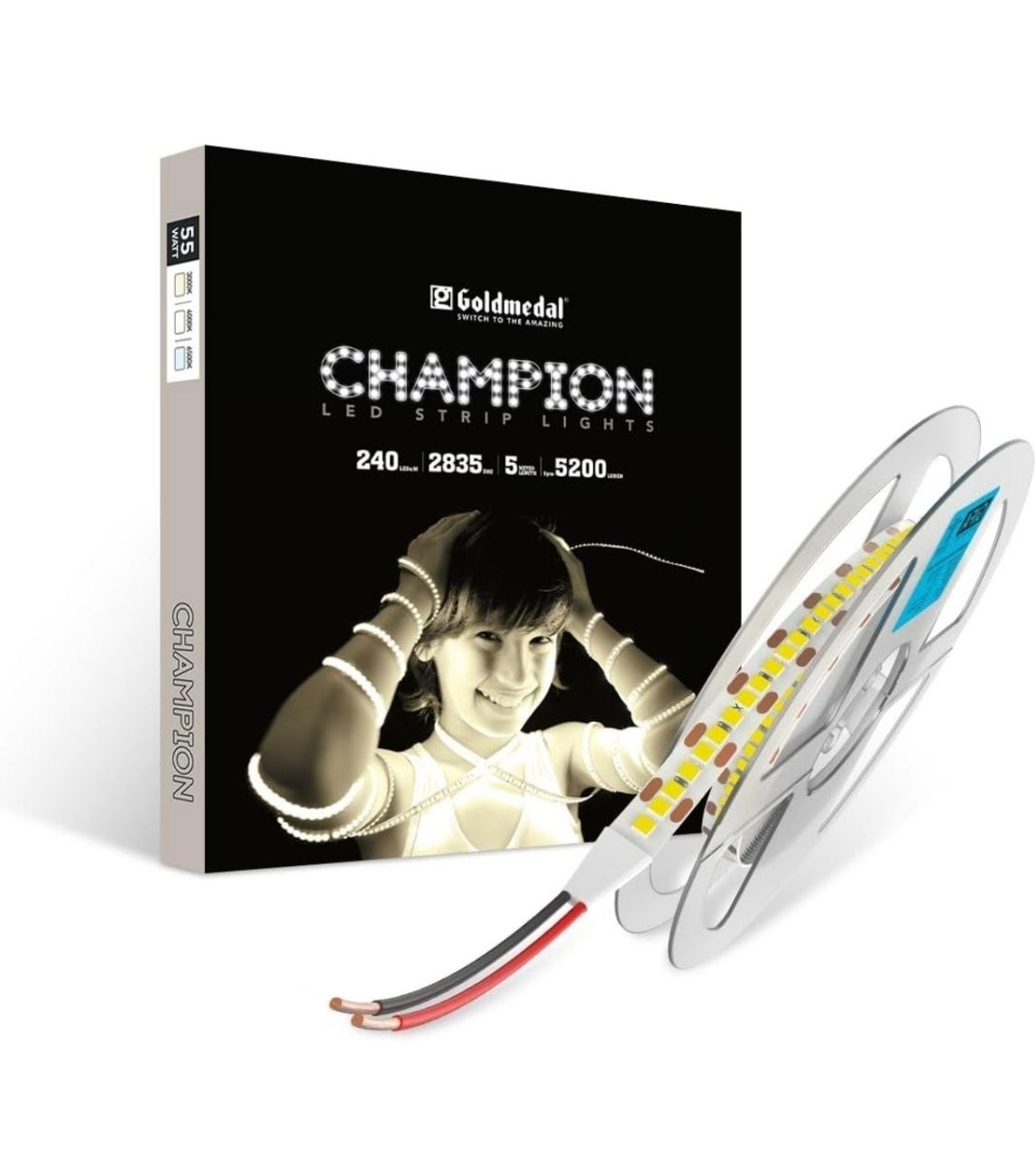 Goldmedal Champion 55W (5 Meter) LED Strip Light | 240 LEDs