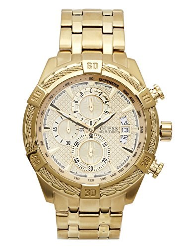 Guess Round 47mm Silver Dial Analog Men Watch - U0522G5M