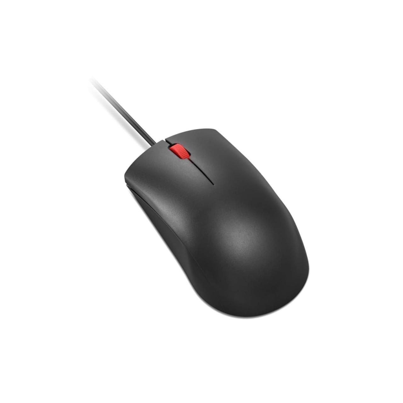 Lenovo 120 Wired Plug & Play USB Mouse, High Resolution 1600 DPI Optical Sensor