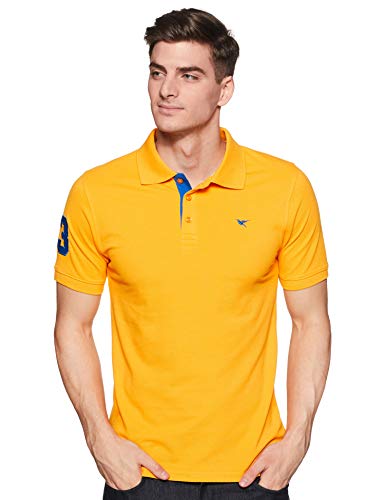 Deniklo Men Cotton Rich Regular Fit Solid Polo T-Shirt | Men's Best T Shirt |Half Sleeves Casual T-Shirt |Classic Plain T-Shirt | Collar T Shirt|Polo T-Shirt for Men (Available in Plus Size)