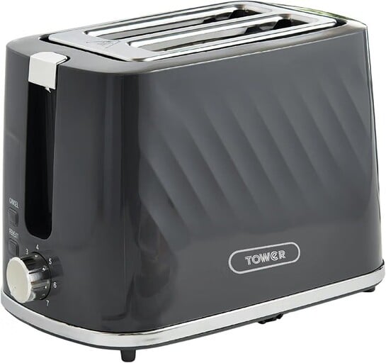 Click to enlarge Tower Windsor 2 Slice Pop Up Toaster with Self Centring Slots, 7 Browning Levels, 800W Fast Heating