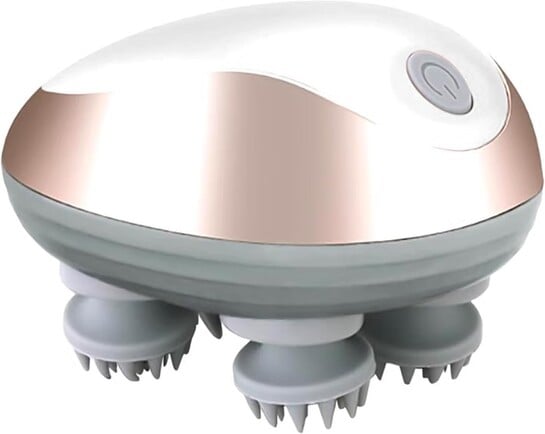 Click to enlarge Pigeon Scalp Massager, Rechargeable Electric Head Massager for Body Pain Relief, Stress Relief, Hair Growth, Deep Clean & Relaxation, Silicon Kneading Points with Detachable Head