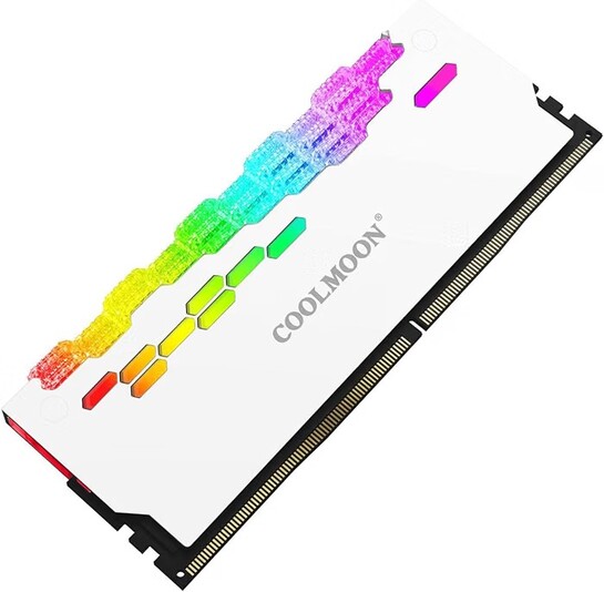 Click to enlarge Heatsink Radiator ARGB Shell Heat Sink Spreader RAM Memory for DIY white