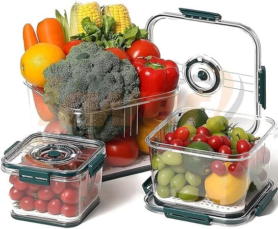 Storage Container Set Airtight, Plastic Kitchen Containers BPA Free (2100 ml)(pack Of 1)