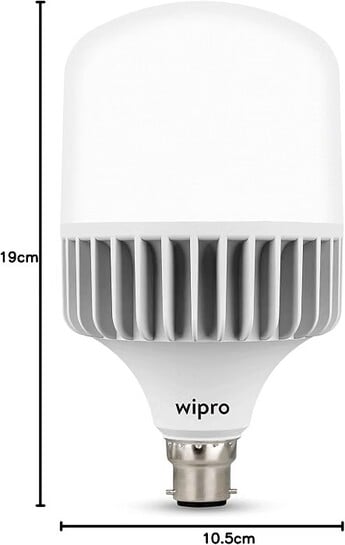 wipro Garnet 30W LED Bulb for Home & Office |Cool Day White (6500K) | B22 Base