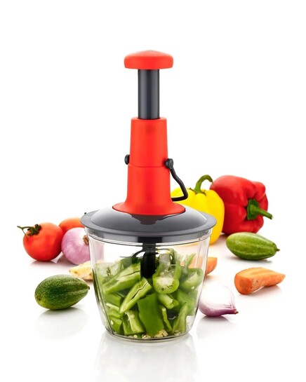 Varo 2-in-1 Hand Press Push Chopper | 1000ML Capacity