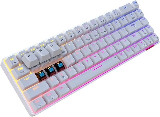 Portronics Hydra 10 Mechanical Wireless Gaming Keyboard with Bluetooth 5.3 + 2.4 GHz, RGB Lights 16.8 Million Colors