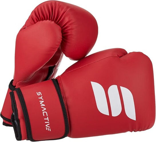 Amazon Brand – Symactive PU Boxing Gloves for Training & Sparring | 12 Oz | Multi-Layer Foam Padding