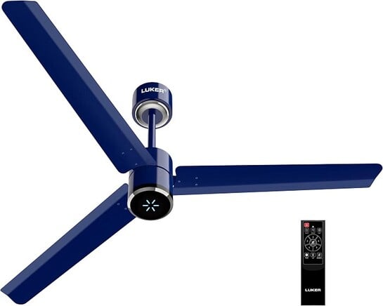 Click to enlarge LUKER JVLuker USA Aerozen Prime 1200mm BLDC Ceiling Fan | IR Remote | BEE 5 Star | Power Saver upto 65%