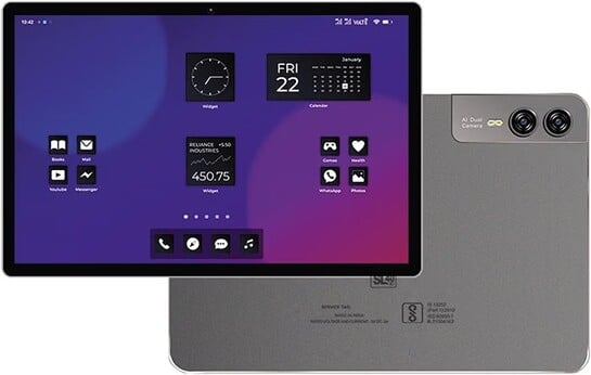 DOMO Slate SL40 2C Tablet for Students Foundation Exams, 10 Inch Android Tablet, IPS Display
