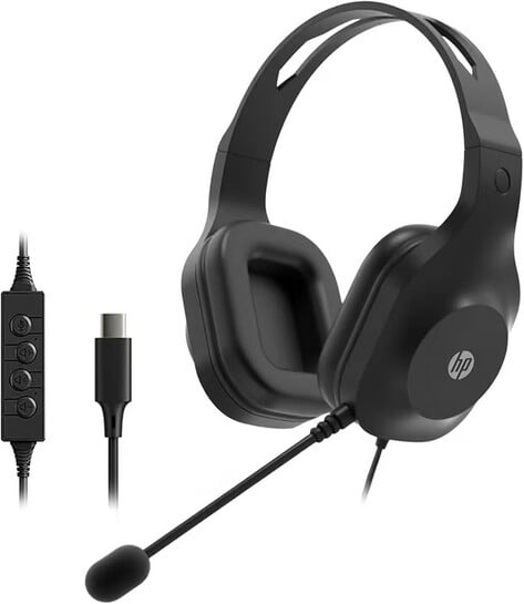 HP 320C USB Wired Headset, Black, 212 gm (CH8D5AA)