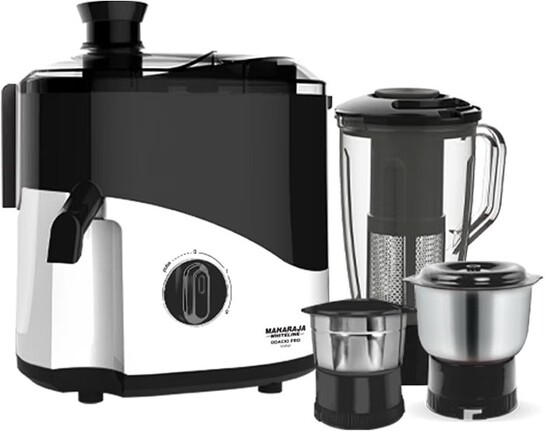 Click to enlarge Maharaja Whiteline Odacio Pro Juicer Mixer Grinder With 3 Versatile Jars | 500 Watt