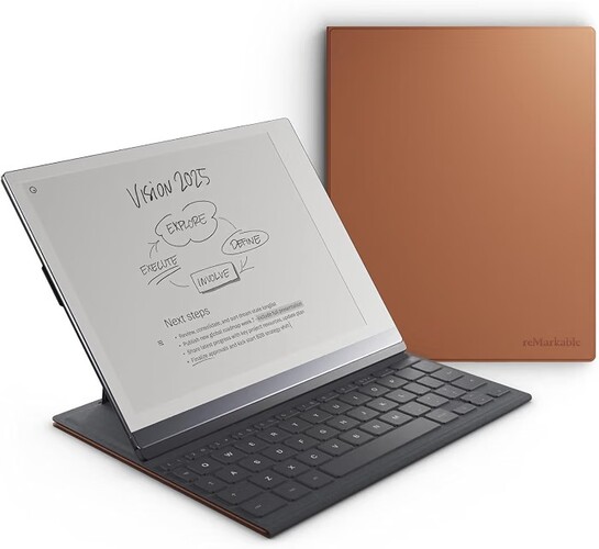 reMarkable 2 Type Folio - Brown | Keyboard for The rM 2 Paper Tablet | US English | Not Compatible with Paper Pro (Tablet Not Included)