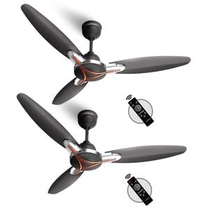 LONGWAY Zephyr 1200 mm BLDC Ceiling Fan with Remote Control | BEE 5 Star Rated Energy Efficient | Ultra High Speed 3 Blade Anti-Dust Decorative Ceiling Fan | 3 Years Warranty (2, Smoked Brow...
