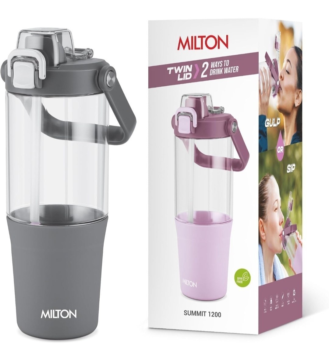 MILTON Summit 1200 2-in-1 Sip or Gulp Lid Tumbler 1200 ml