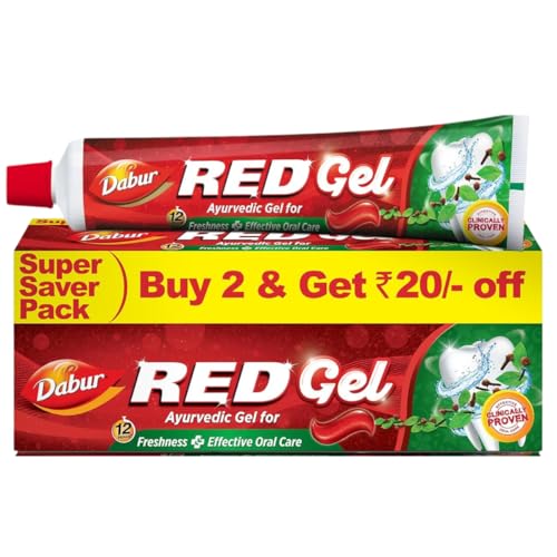 Click to enlarge Dabur Red Gel Ayurvedic Toothpaste (150g x 2)