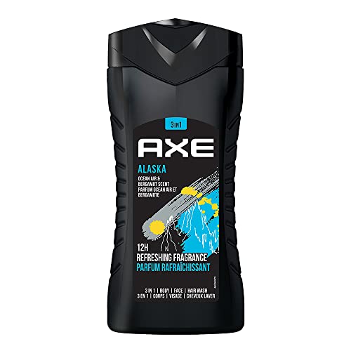 Axe Alaska 3 In 1 Body, Face & Hair Wash for Men, Long-Lasti