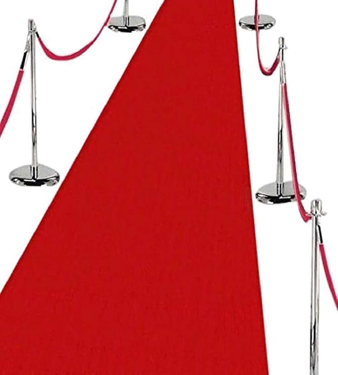 Click to enlarge SHEEFA Craft Nylon Floor Runner Carpet, Red, 5x8 Feet