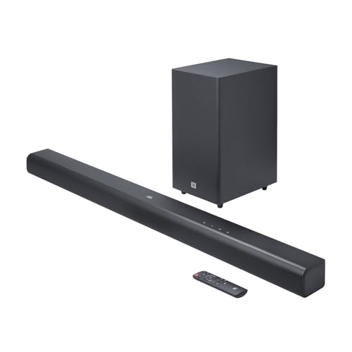 JBL Cinema SB590 Deep Bass, Dolby Atmos Soundbar with Wireless Subwoofer for Extra Deep Bass, 3.1 Channel, Center channel for superior voice clarity