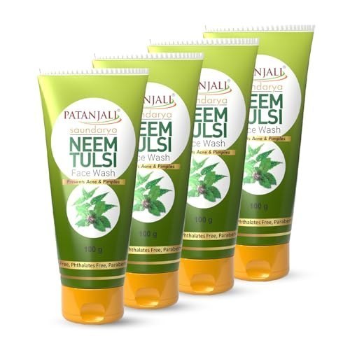 Patanjali Saundarya Neem Tulsi Face Wash, for Clean and Fres
