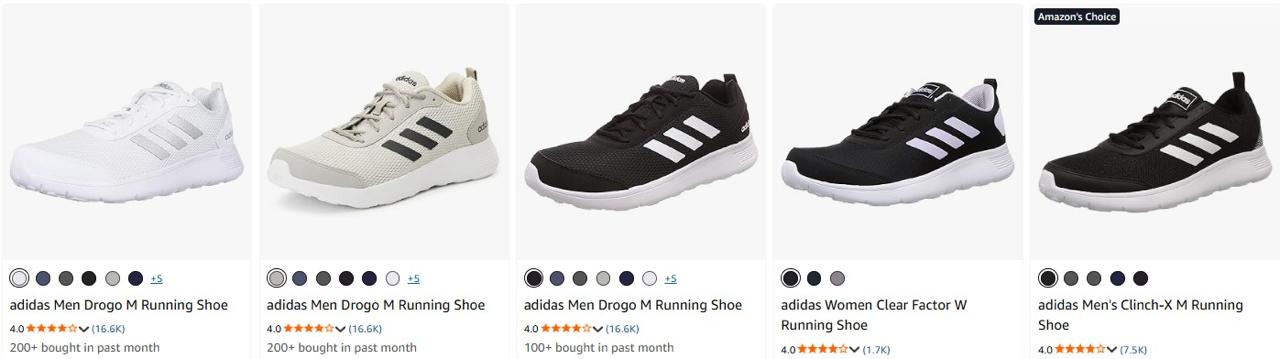 Click to enlarge Amazon GRAB : Upto 56% OFF on adidas Men's & Women's Running Shoes