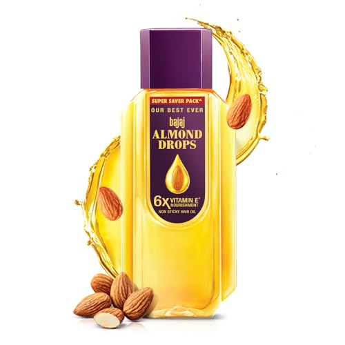 Bajaj Almond Drops Hair Oil, 625ml, Light & Non-Sticky with