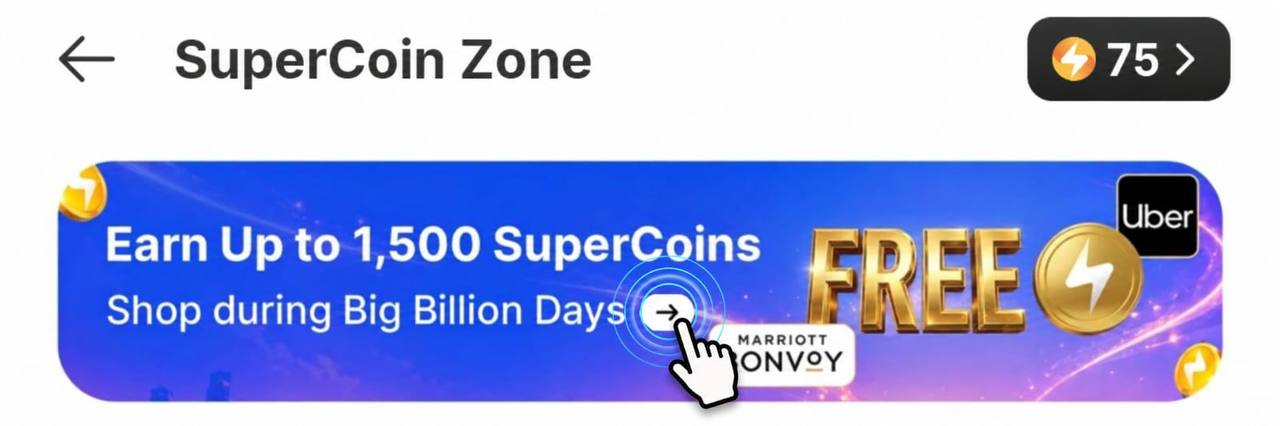 Click to enlarge Flipkart SuperCoin Loot – EARN Upto 1,500 Free SuperCoins