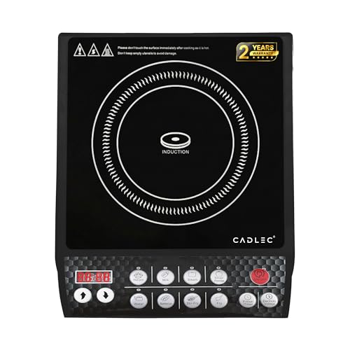 CADLEC CookFusion_5 2000W Induction Cooktop for Home & Kitchen | Powerful Performance, 7 Cooking Modes, LED Display, Auto Shut