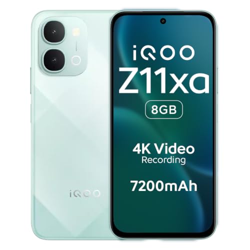 iQOO Z11xa 5G (Prismatic Green, 8GB RAM, 128 GB Storage) | Massive 7200mAh Battery