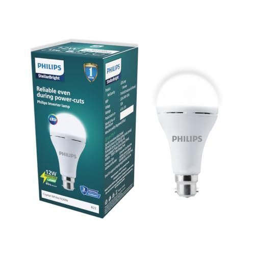 Click to enlarge PHILIPS 12W Emergency Bulb | Rechargeable Emergency Bulb for