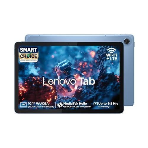 Lenovo Tab (Smartchoice)| 10.1" Display| 4G (LTE) + Wi-Fi (Calling)