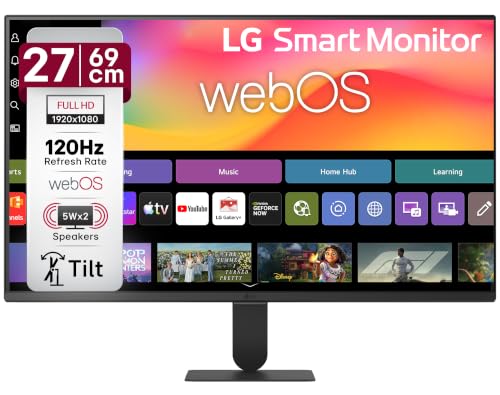 LG 27-Inch Full HD IPS Smart Monitor - with 120Hz