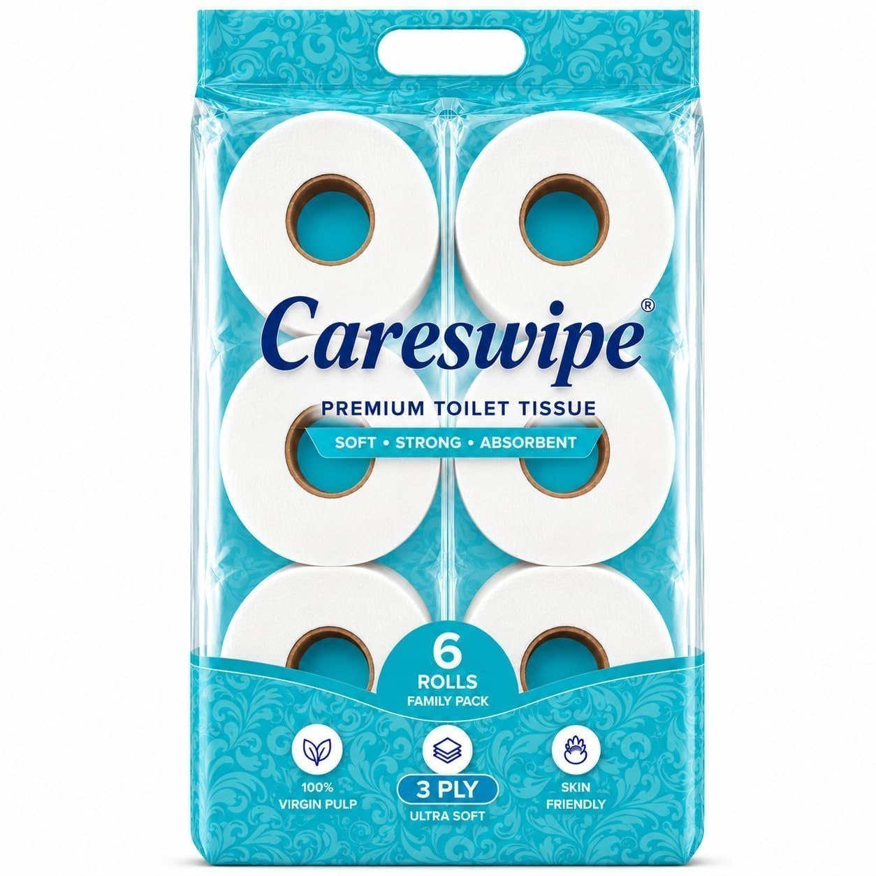 66% Off - 3 Ply Toilet Tissue Paper Rolls Pack of 6 At