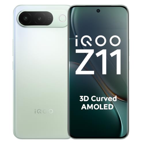 iQOO Z11 5G (Aurora Green, 6GB RAM, 128GB Storage) | India's 1st MediaTek Dimensity 7500 Turbo Processor* | 3D