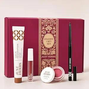 Apply 8% Coupon] Just herbs festive Makeup kit for women at