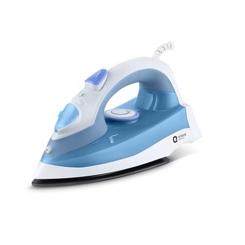 Orient Electric 1300 W Steam iron | Non-stick Weilburger double coating| Powerful 15 gm/min Steam Output | Continuous Steaming