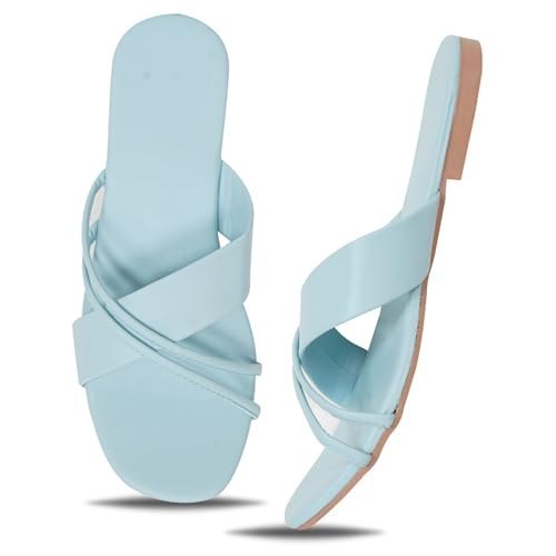 IndieStride Women's Lightweight Flip Flops | Comfortable Daily Wear Chappals | Soft Insole Slip-On Slippers for Girls & Women