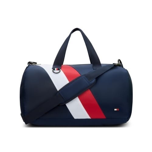 Tommy Hilfiger Polyester 44 cms Navy + White +Red Gym Should